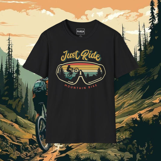 Just Ride Mountain Bike T-Shirt - Adventure Vibes for Outdoor Enthusiasts