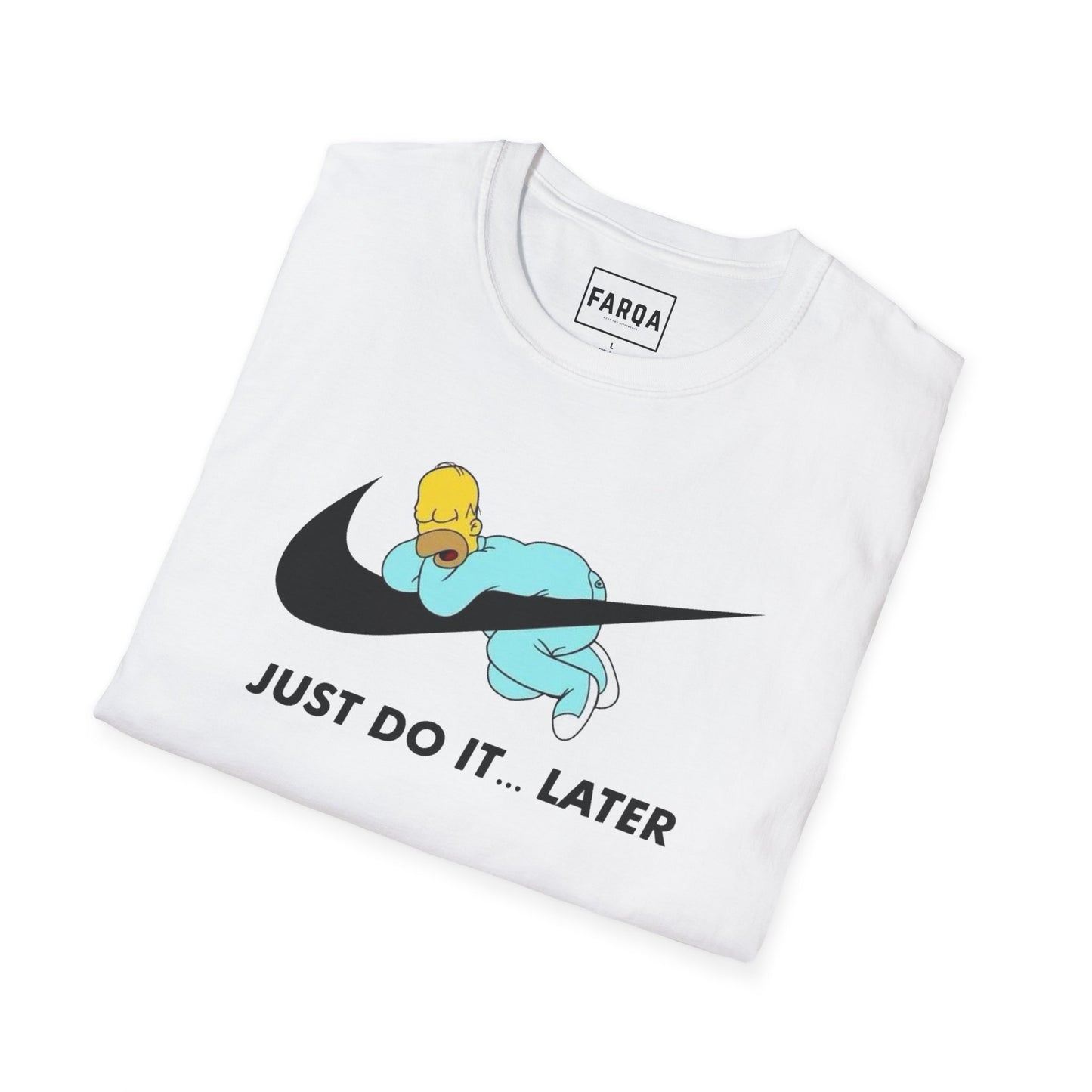 "Just do it later" Cotton T-Shirt