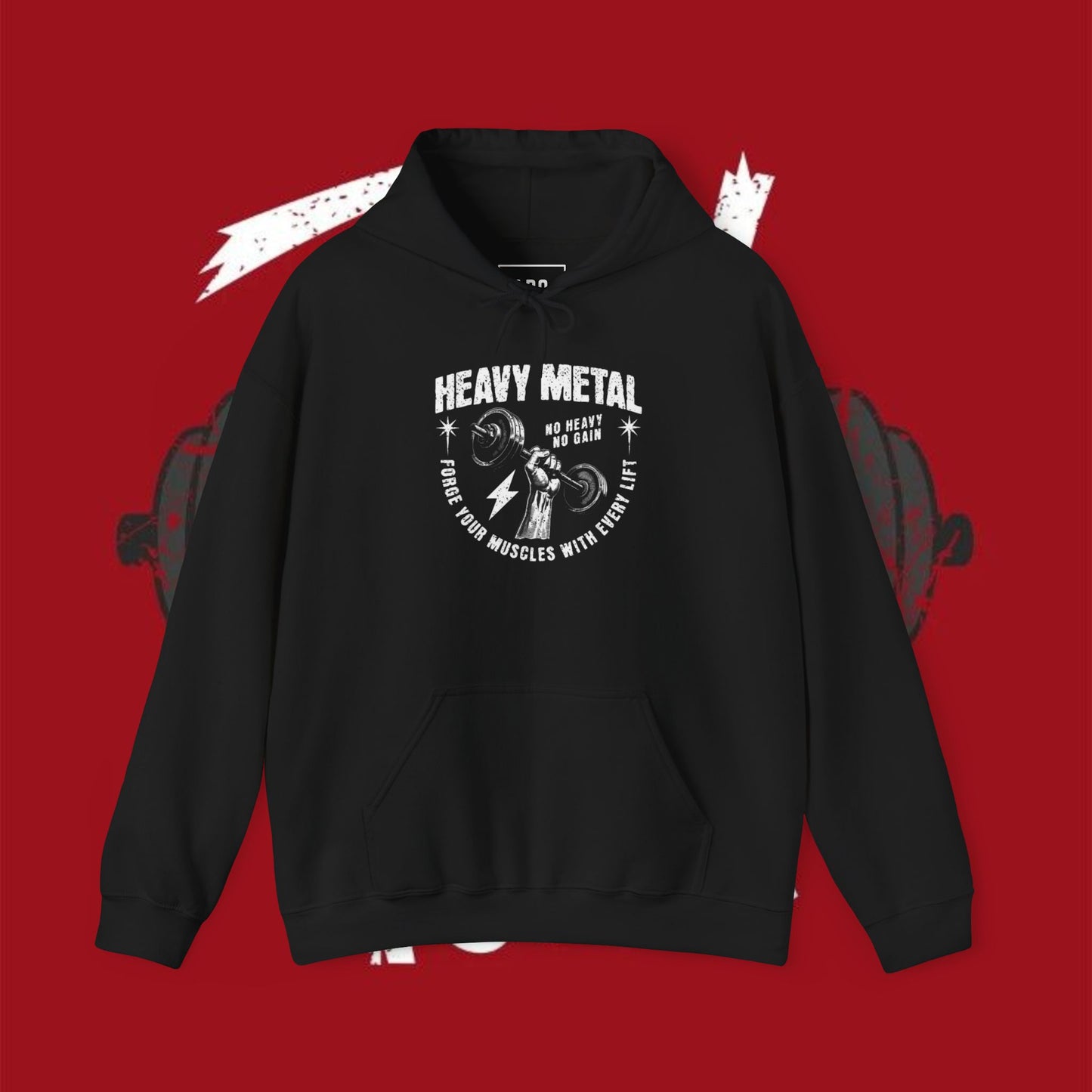 Heavy Metal Gym Motivation Hoodie