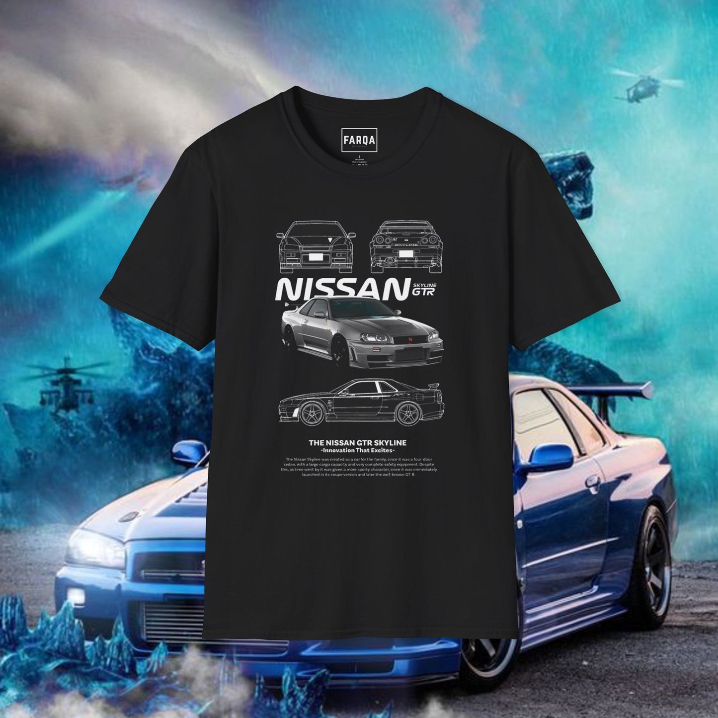 Nissan GT-R Skyline Unisex Softstyle T-Shirt - Perfect for Car Enthusiasts