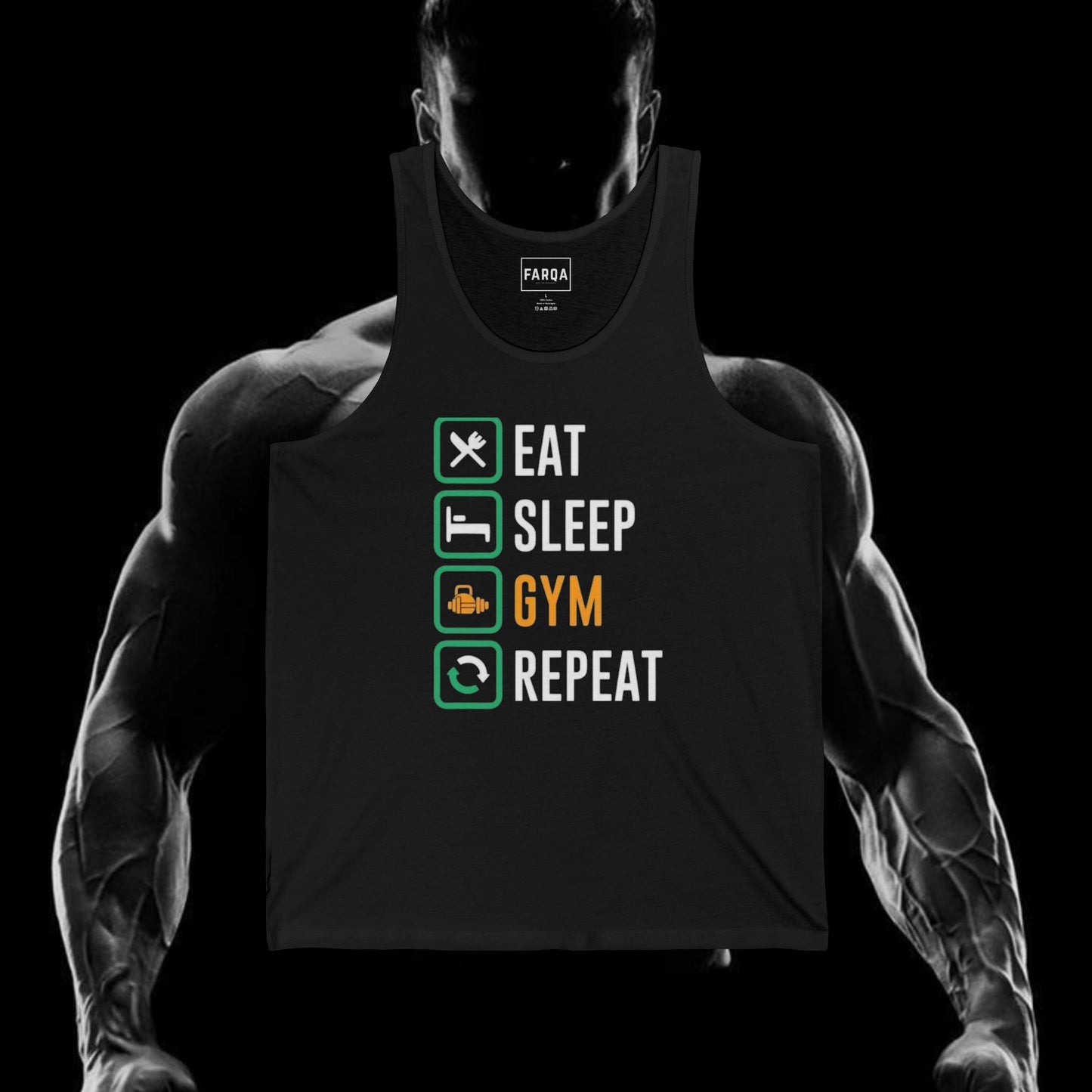 Gym Motivation Cotton Jersey Tank