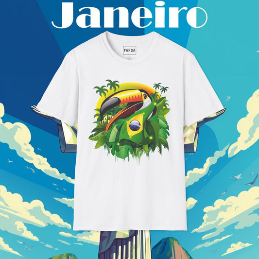 Tropical Jungle T-Shirt - Summer Vibe, Brazilian Inspired Design