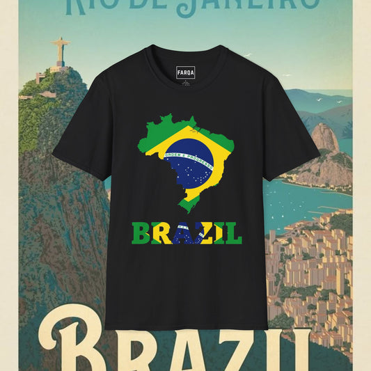 Brazil Graphic T-Shirt - Celebrate Your Love for Brazil