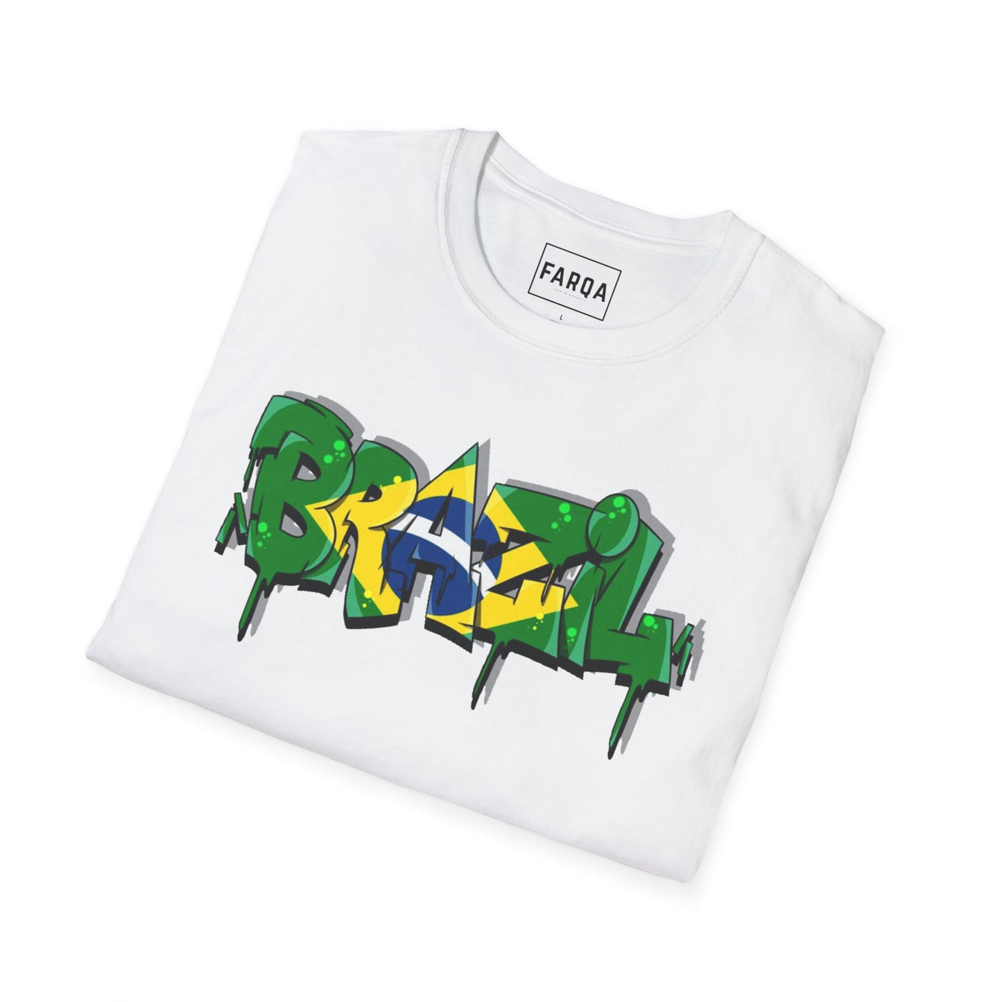 Brazil Graffiti T-Shirt – Vibrant Streetwear for Travel Lovers