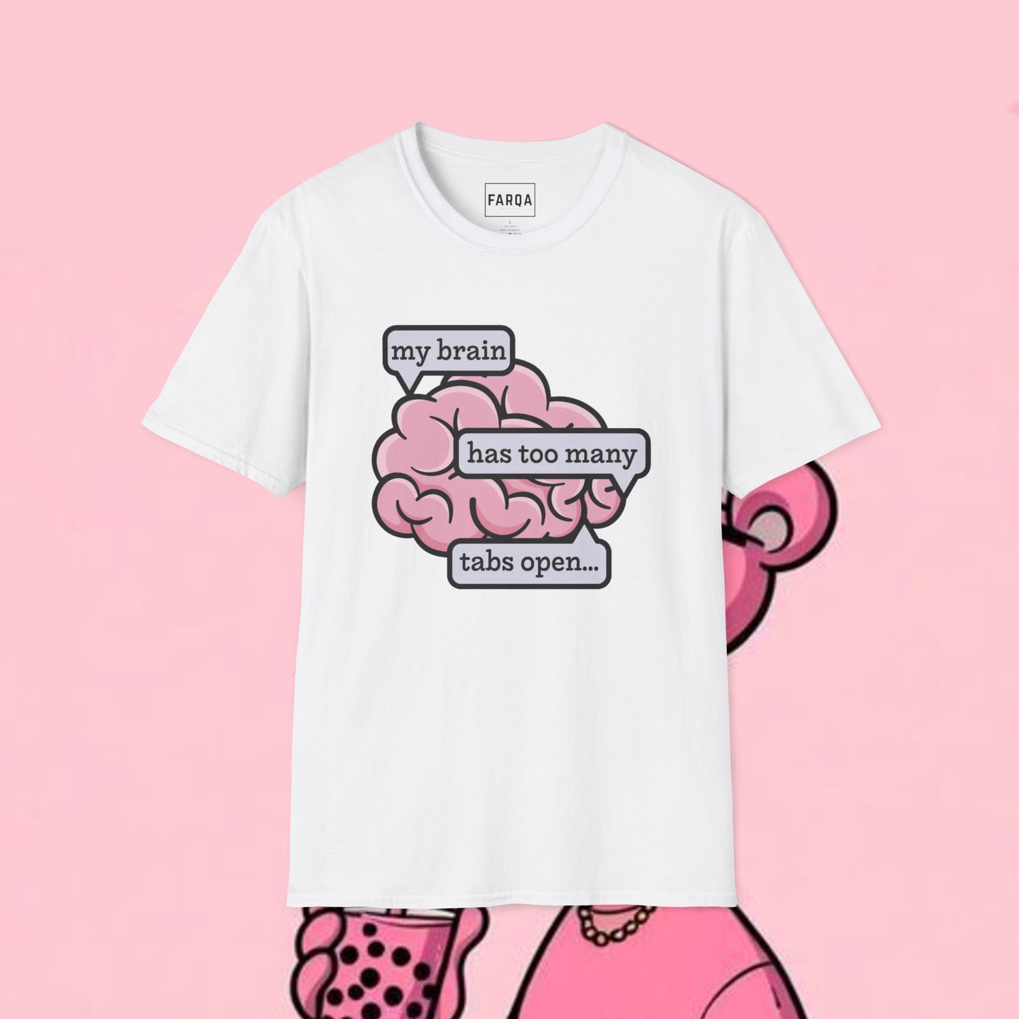 "My brain has too many tabs open" T-Shirt